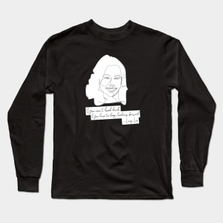 Lucy Liu Line Art Long Sleeve T-Shirt